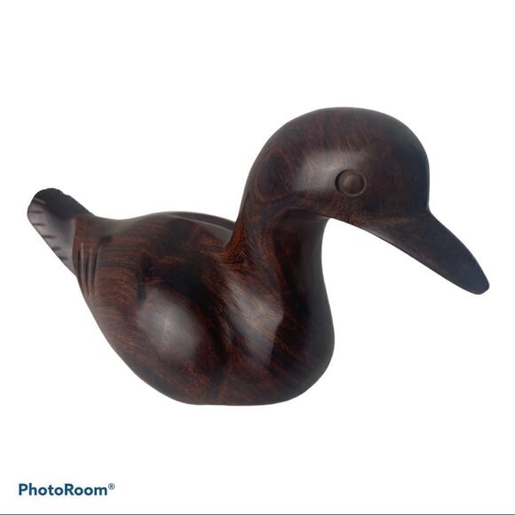 Antique Wood Duck Hunting Decoy Hand Carved 8" - Picture 10 of 10